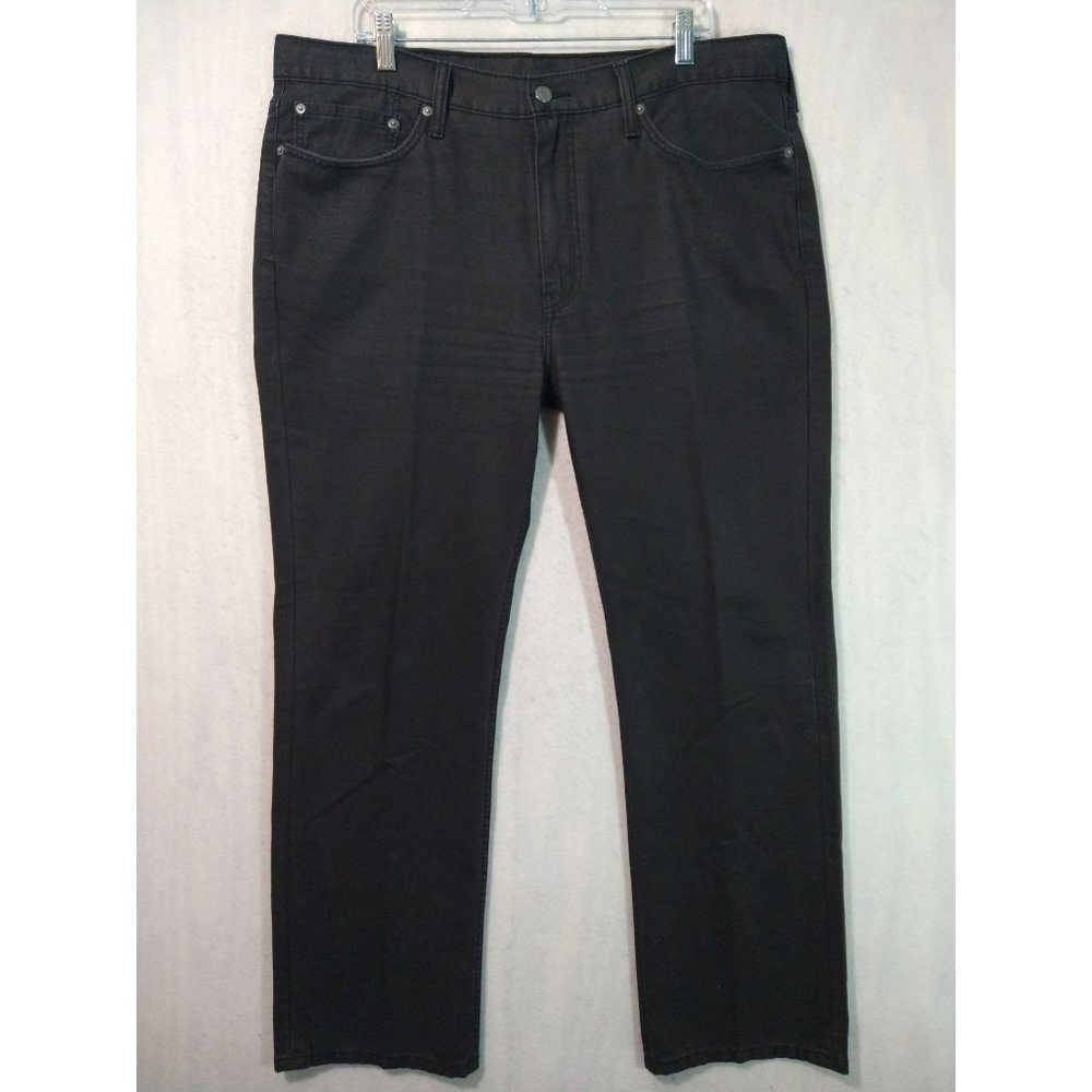 Levis 514 Mens Jeans Size 38x30 Black Slim Straight Leg Denim Jeans Pants